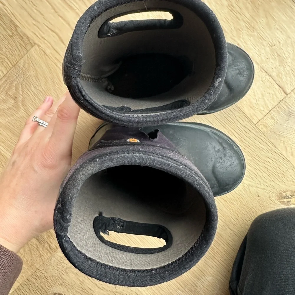 Bogs Black Kids Waterproof Boots